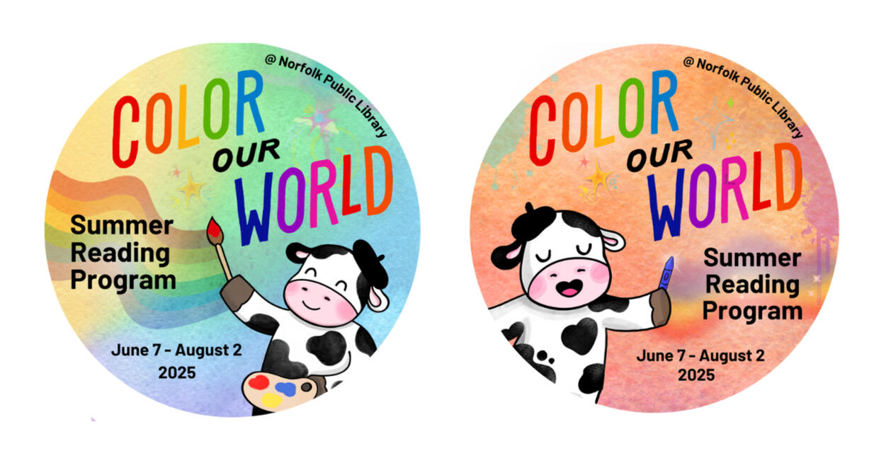 Summer Reading Program Activity Stickers for Norfolk Public Library (2025)